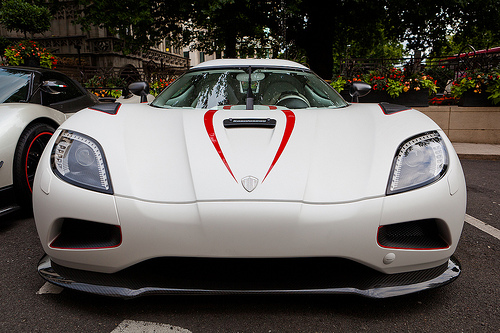 The supremely fast Koenigsegg Agera R is also built for driving in the snow.