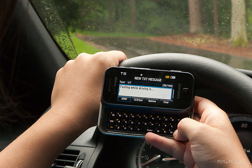 Texting and driving is one of the most dangerous forms of distracted driving.